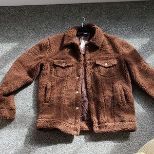 NWT sherpa trucker jacket